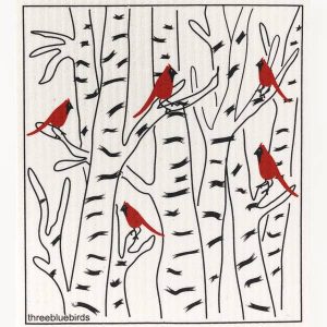 Winter Cardinal Swedish Dishclo
