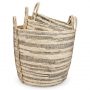 Basket; Gray Stripe; L