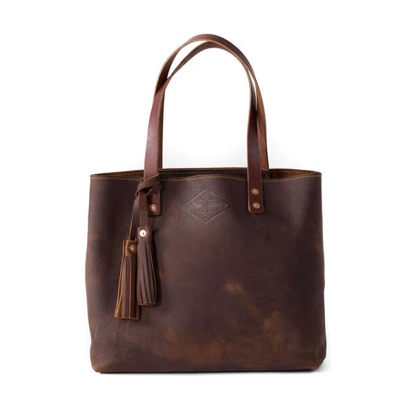 Lifetime "Pebble" Tote/Cognac