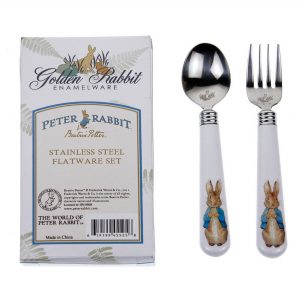 Flatware Set; Baby Peter Rabbit
