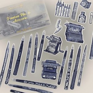 Fountain Pens Clear Stickers