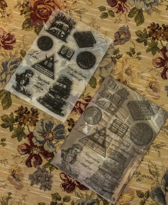 Library Clear Stamps