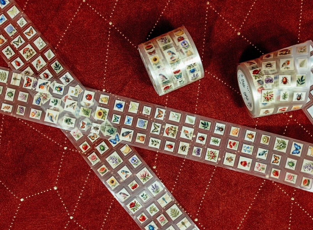 Mini Postage Stamps Transparent