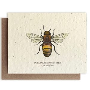 Honey Bee Plantable Card