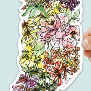 Indiana Floral Sticker