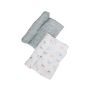 Animal Alphabet & Grey Swaddle