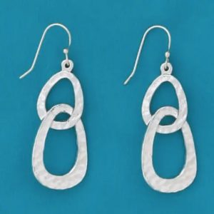 Dbl Hoop Pewter Earrings