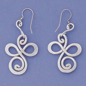 Loop de Do Pewter Earrings