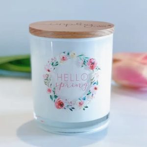 Hello Spring Floral Soy Candle
