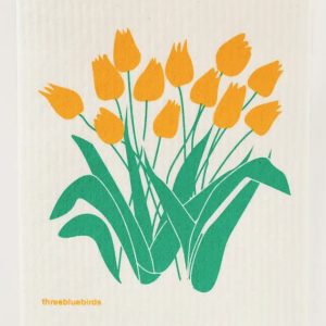 Yellow Tulips SwedishDishcloth