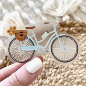 Blue Bicycle Sticker