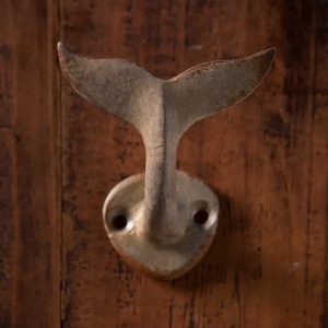 Rust Finish Whale Wall Hook