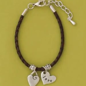 Heart/Love Braided Bracelet