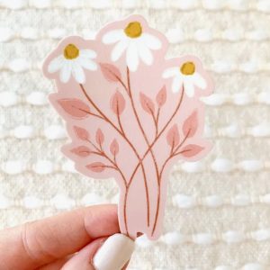 Three Daisies Sticker