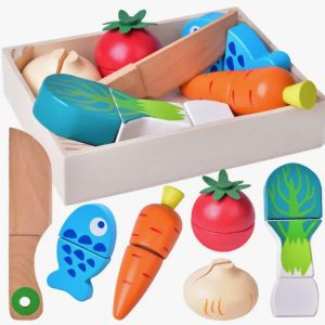 12 Pcs Pretend Cutting Food