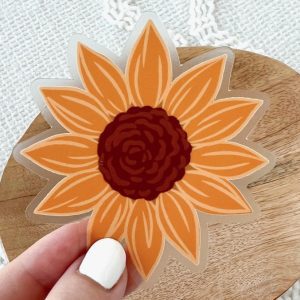 Sunflower Field Sticker, 3x3