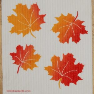 Maple Leaves Swedish Dishcloth