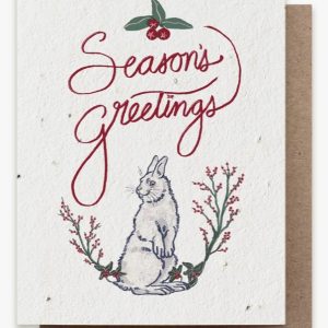 Season's Greetings Snowshoe Har