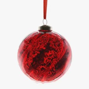 Red Glass Ball Ornament