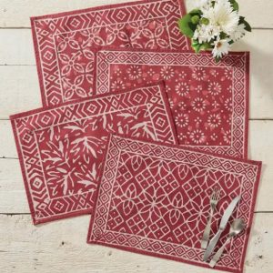 Block Print Placemats - set/4