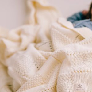 Ecru Plaid Blanket