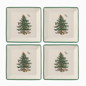 Christmas Tree Tidbit Plates