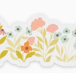 Clear Flower Garden Sticker