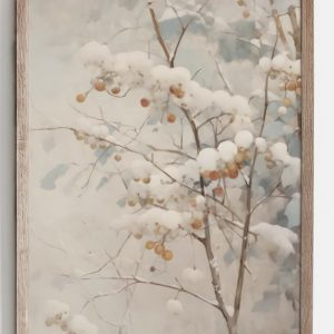 Snow Berry Art Print-S