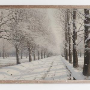 Snowy Road Art Print-S