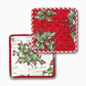 Graceful Garden Potholder Set