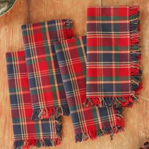 Farmhouse Plaid Napkin Set of 4