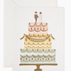 Congrats Wedding Cake Card