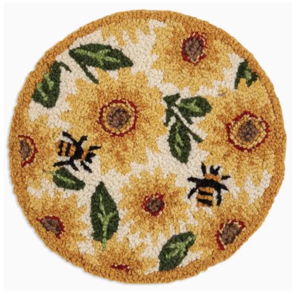 Sunflower Bees Chair Pad