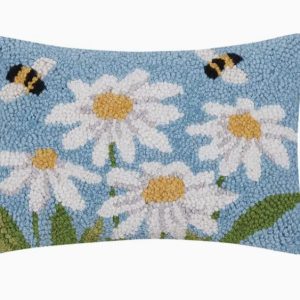 Daisies & Bees Hook Pillow