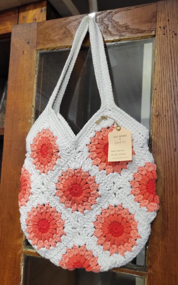 Lined Granny Bag-Coral