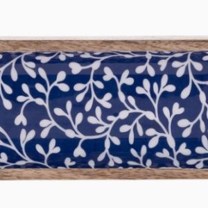 Navy Mango Wood Tray