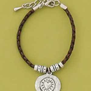 Shining Heart Braided Bracelet