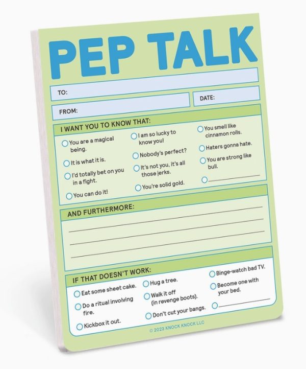 Pep Talk Nifty Note Pad
