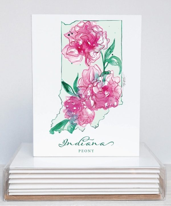 Indiana Peony State Flower Note