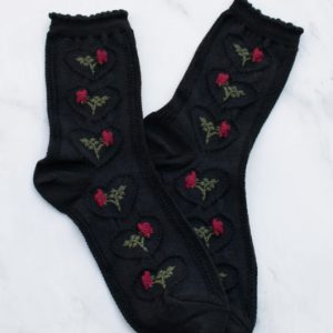 Women's Vintage Rose & Heart Bl