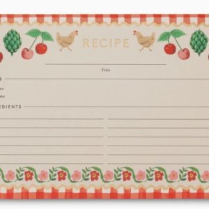 Pack of 12 Cherry Recipe Cards