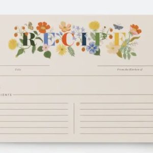 Pack of 12 Mayfair Recipe Card