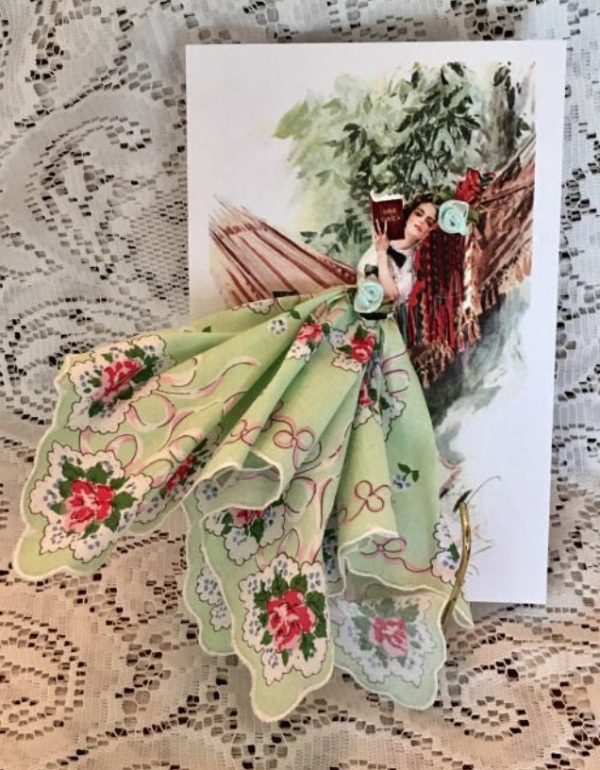 The Book Keepsake Hanky Card