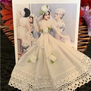 Vintage Bride Hankie Card