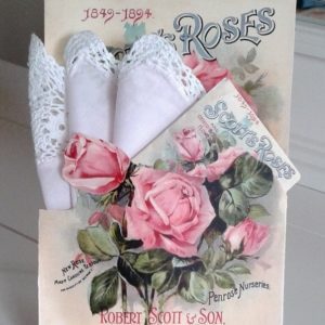 Scott's Rose Seed Packet Hankie