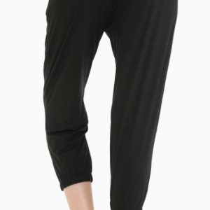 Buttery Soft Black Capri Jog-M