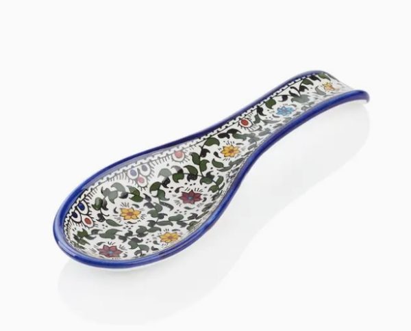 Blue West Bank Spoon Rest