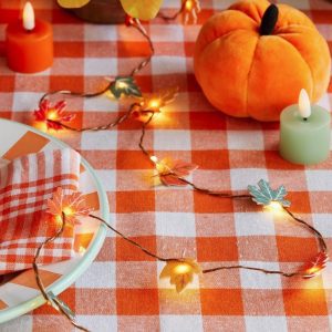 Fall Felt Leaf String Lights |