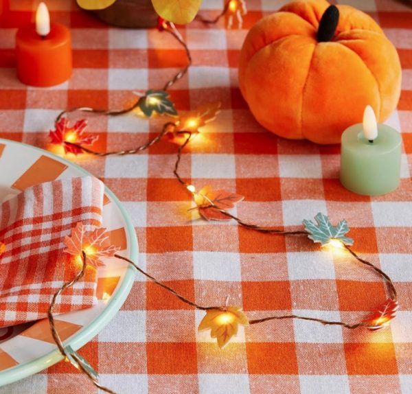 Fall Felt Leaf String Lights |