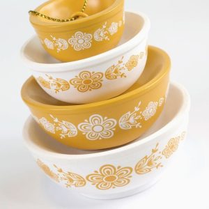 Bowl Stack Ornament-B'Fly Gold